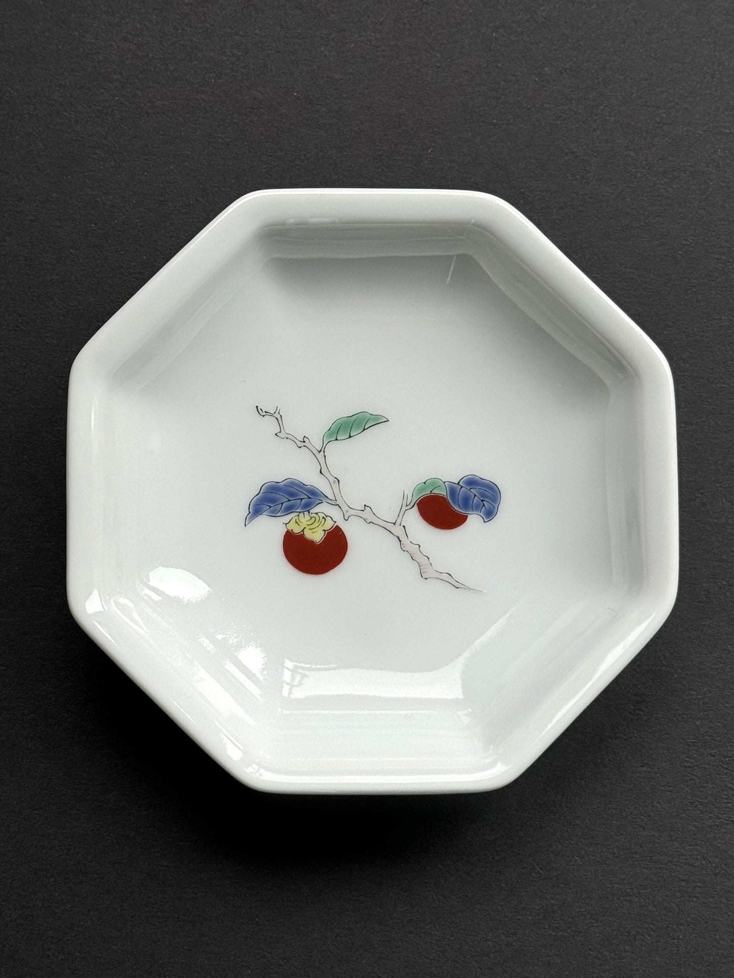 Octagonal small plate - Persimmon(Kaki)