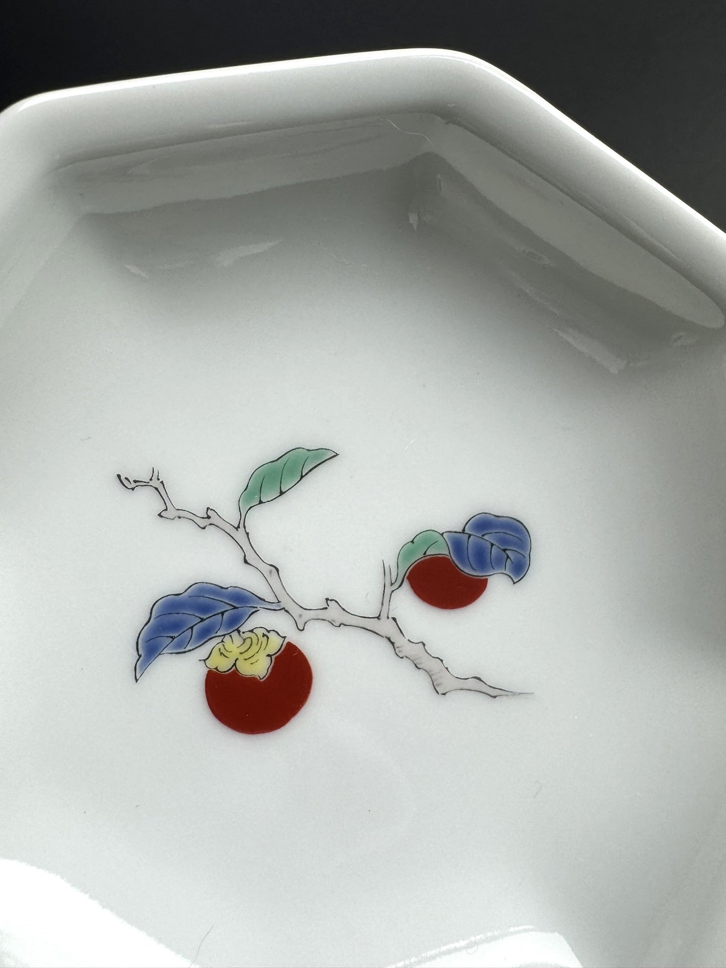 Octagonal small plate - Persimmon(Kaki)