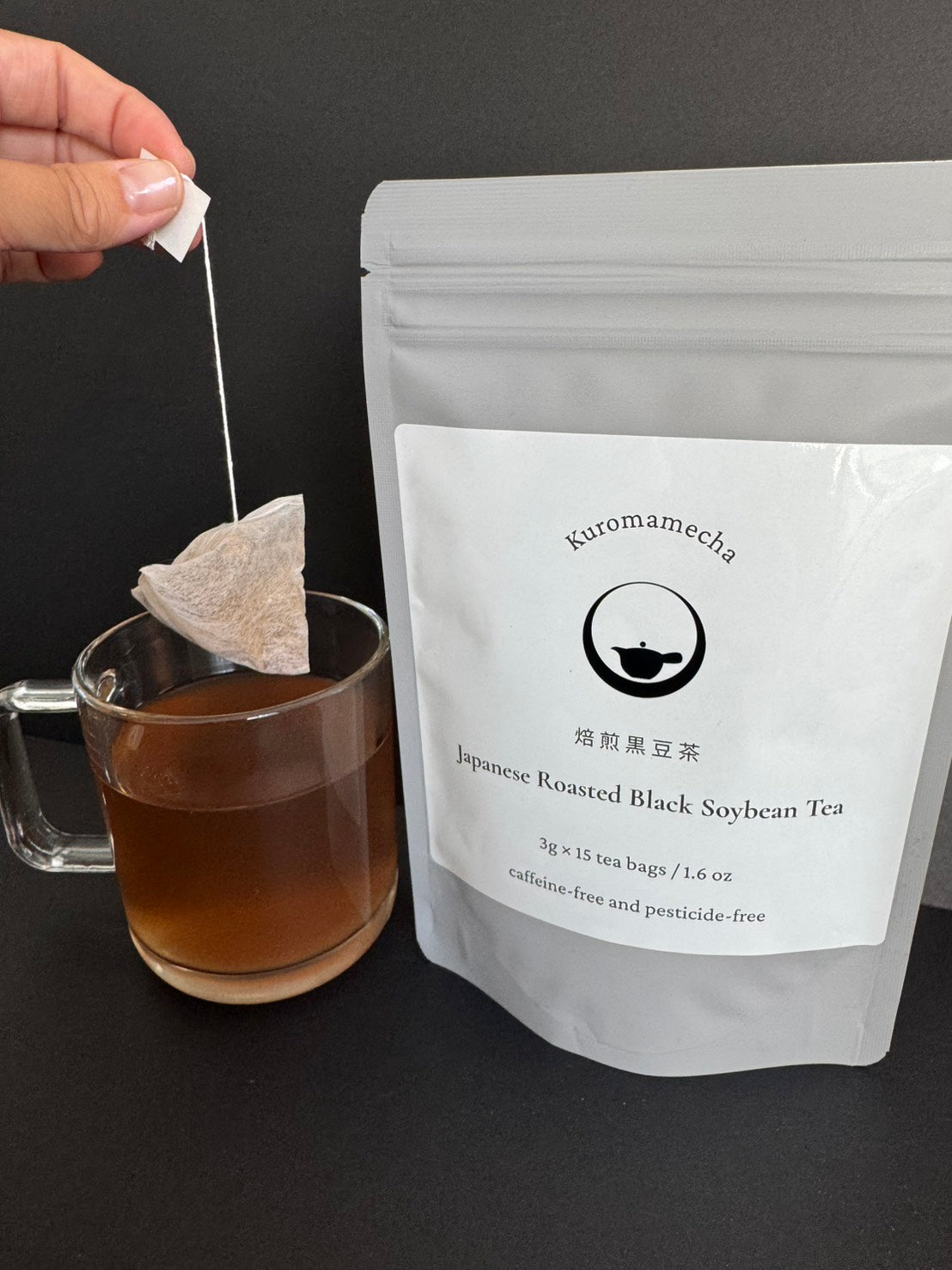 Roasted Black Soybean Tea (Kuromame cha）