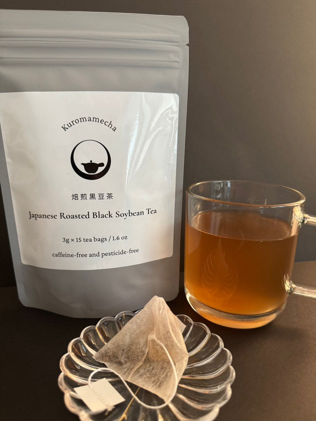 Roasted Black Soybean Tea (Kuromame cha）